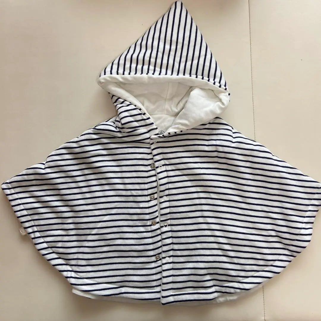 Thumbnail of Petit Bateau Striped Poncho