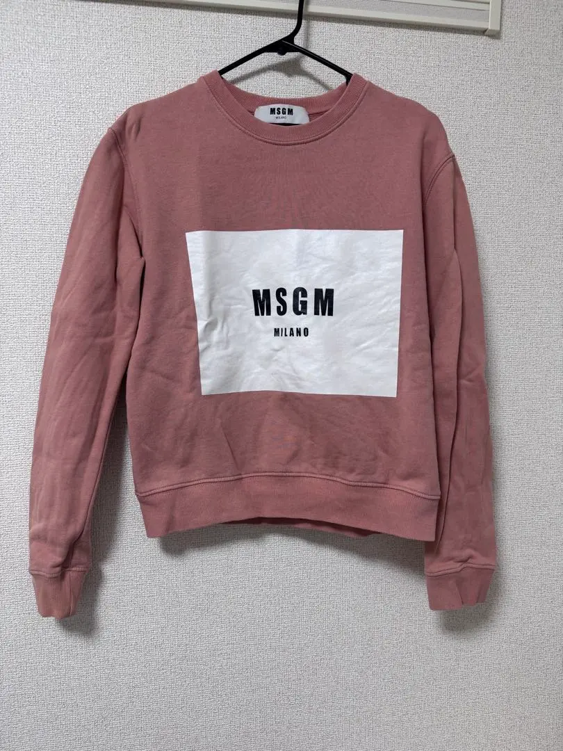 【極美品】MSGM MILANO スウェット ピンクロゴ トレーナー 極美品】MSGM MILANO スウェット ピンクロゴ トレーナー - メルカリ