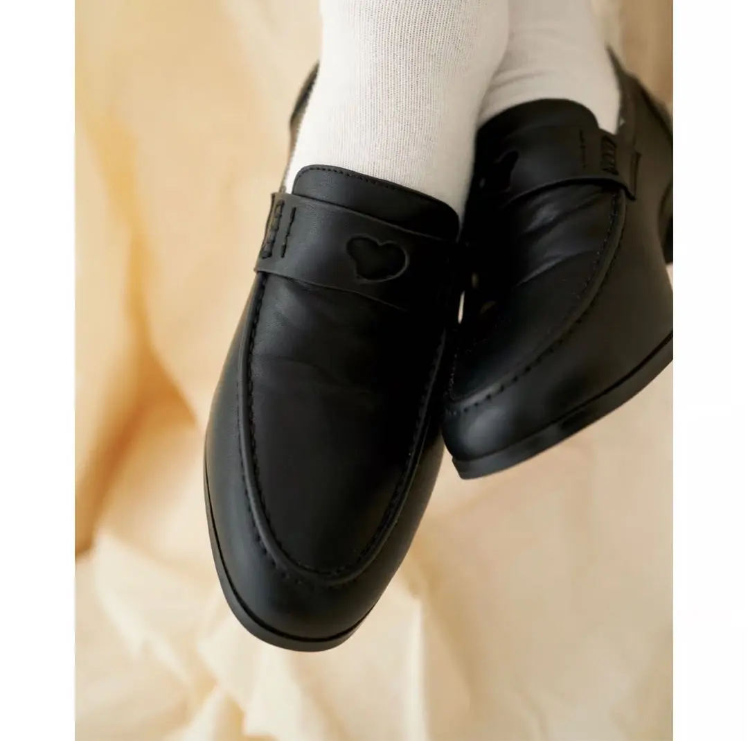 新品【GIDEAL】heart shaped loaferシルバー heart shaped loafer【silver】