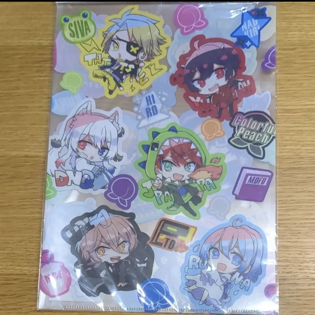 Thumbnail of Colorful Peach All Members A4 Clear File