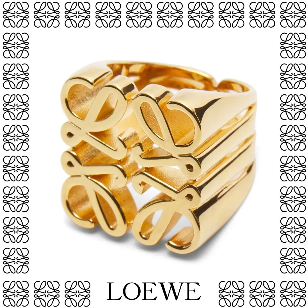あ*つ様 【希少】LOEWE ロエベ リング 指輪 アナグラム LOEWE - 希少品 LOEWE ロエベ アナグラムリング 指輪 レディース