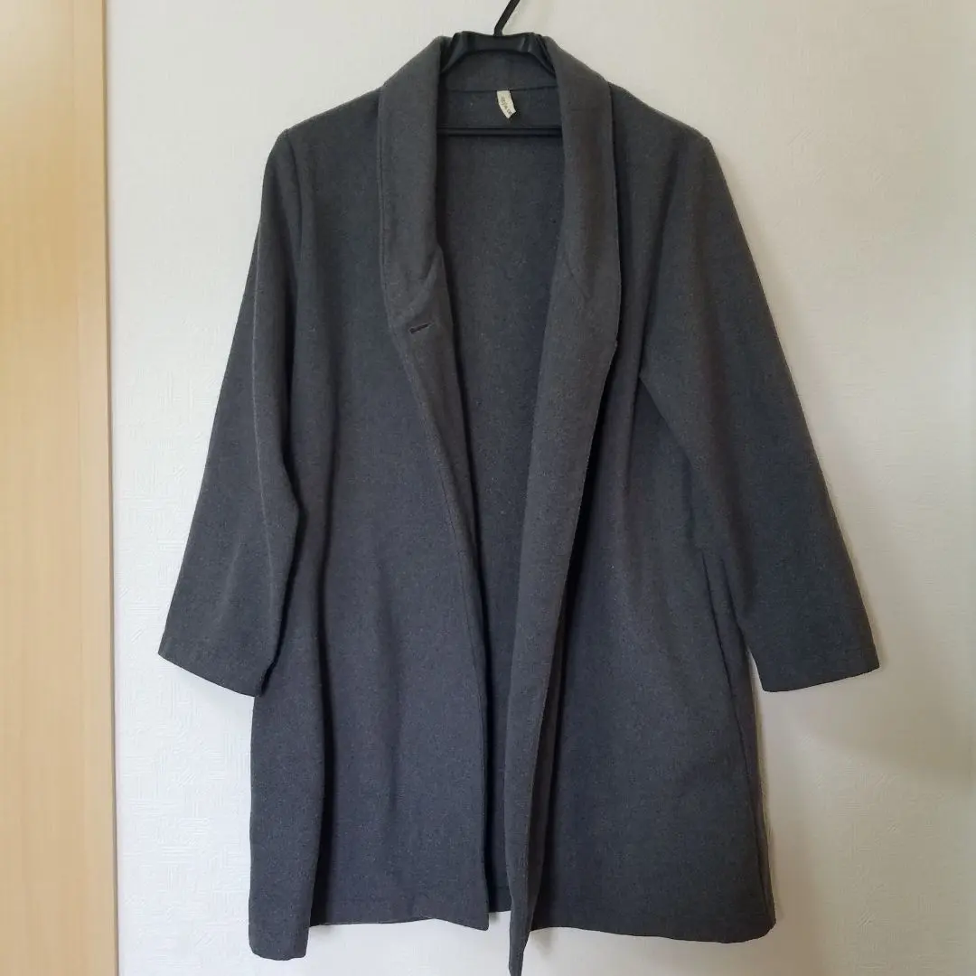 Thumbnail of nill style cafe coat, single button, gray, free size