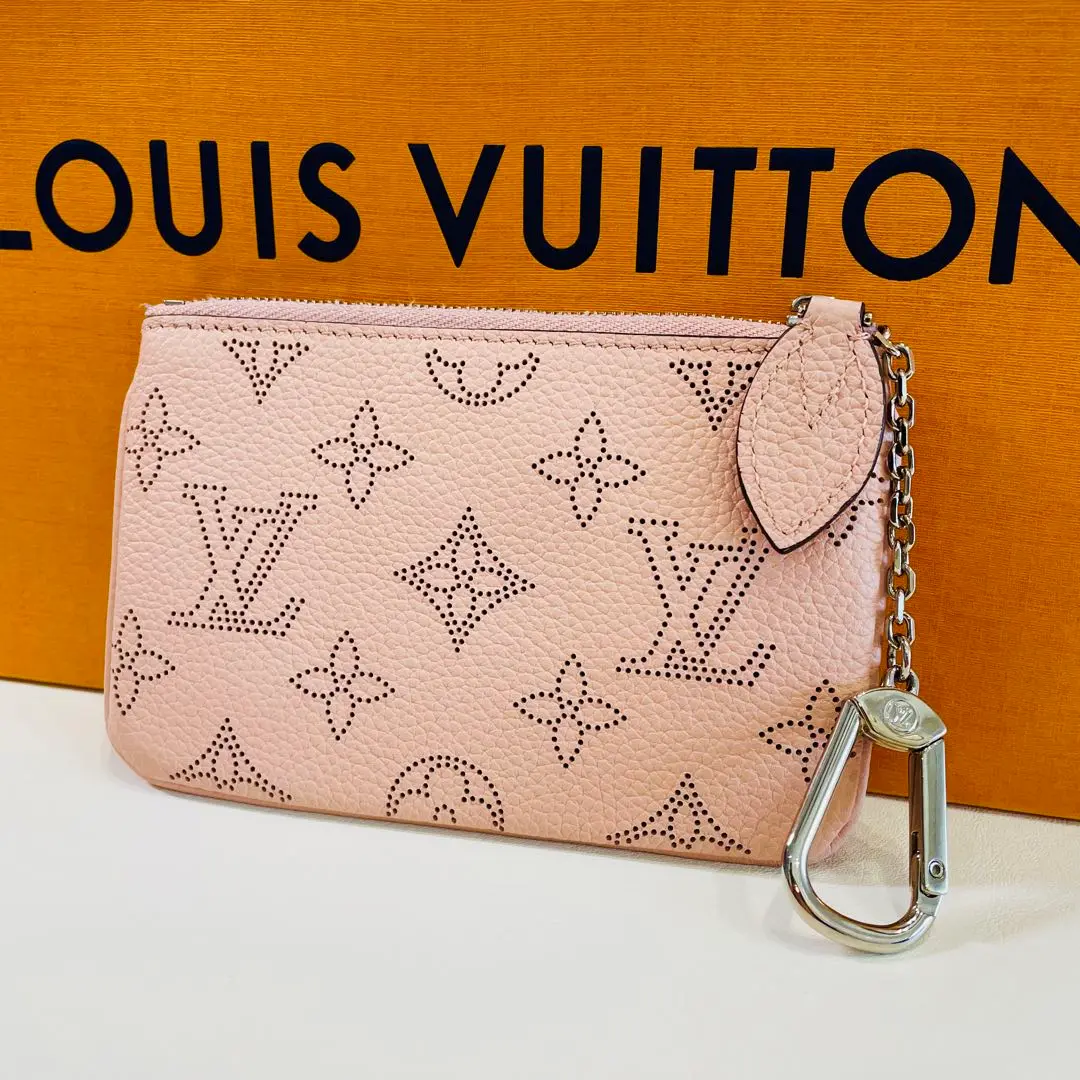 極美品　ルイヴィトン　ポシェットクレ　マヒナ　ピンク　コインケース　キーリング LOUIS VUITTON ルイヴィトン コインケース Louis Vuitton マヒナ