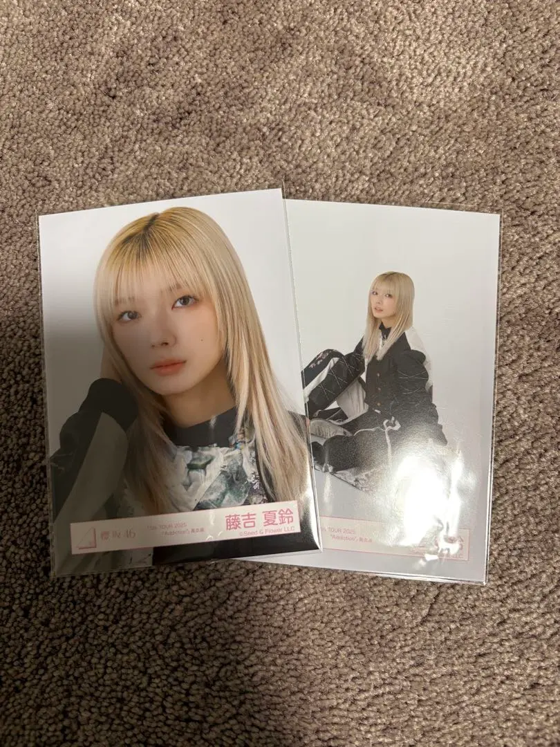 Thumbnail of Sakurazaka46 Karin Fujiyoshi 5th TOUR 2025 Black Costume Photo Set of 2