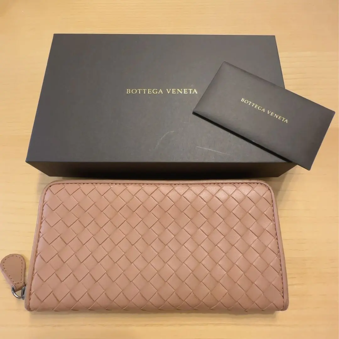 葆蝶家 長款錢包 灰粉色 的縮圖