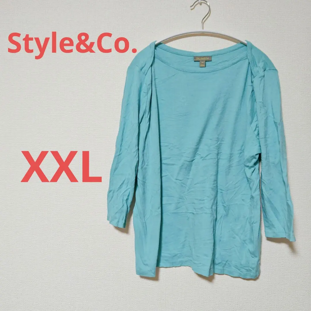 Thumbnail of Style&Co. Aqua Blue XXL Long Sleeve T-shirt