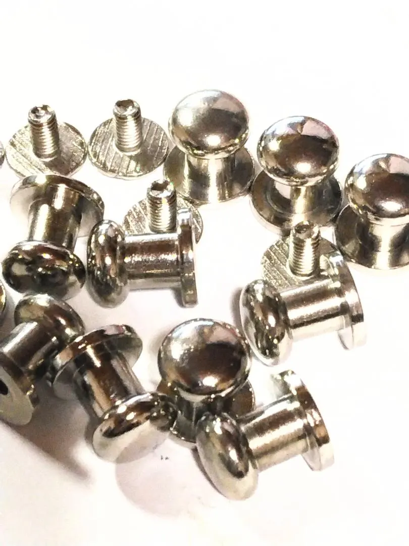 Thumbnail of Sale!! Leathercraft materials: Gibus 8 x 10 x 9 mm, Silver, 50 pieces