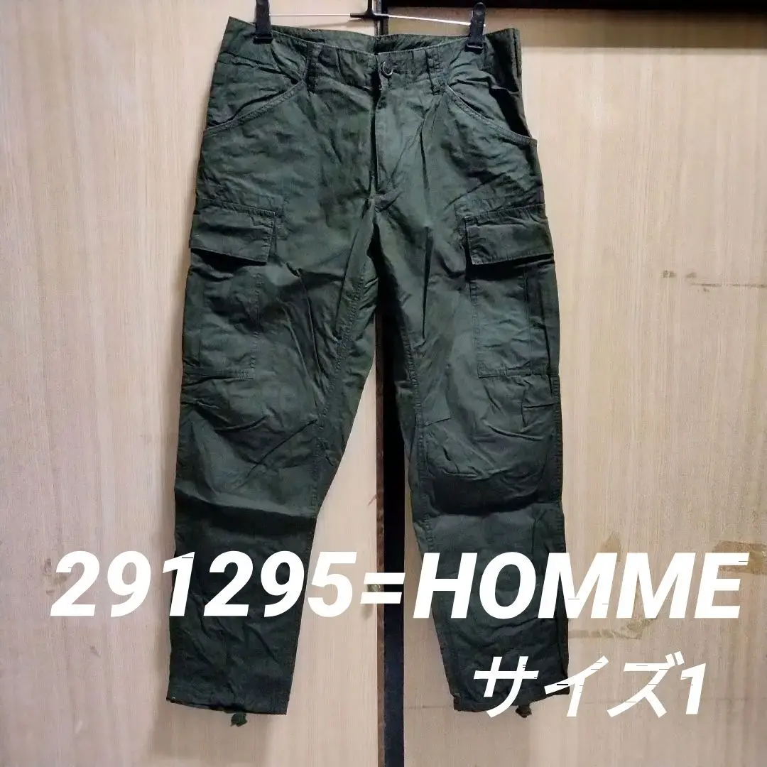 【値下げ】291295=HOMME カーゴパンツ　メンズ　ズボン 2025年最新】ニーキューイチニーキューゴオム メンズ ワーク