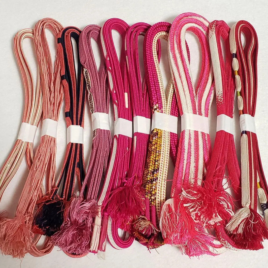 Thumbnail of (0088) Obi締め (decorative cords for kimono) 10-piece set, obi cords, kimono accessories, miscellaneous items