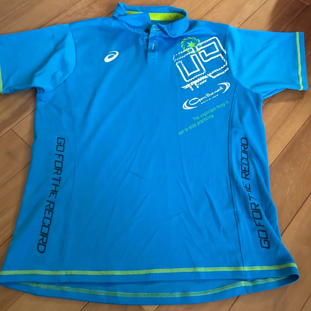 Thumbnail of ASICS Sweat-Wicking, Quick-Drying Polo Shirt, Size L, Blue