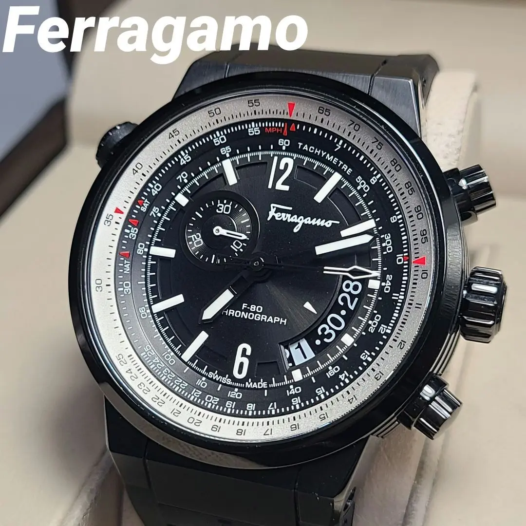 【美品】Salvatore　Ferragamo　フェラガモ　腕時計　 F-80 FERRAGAMO フェラガモ Ferragamo メンズ 時計 F-80 CLASSIC