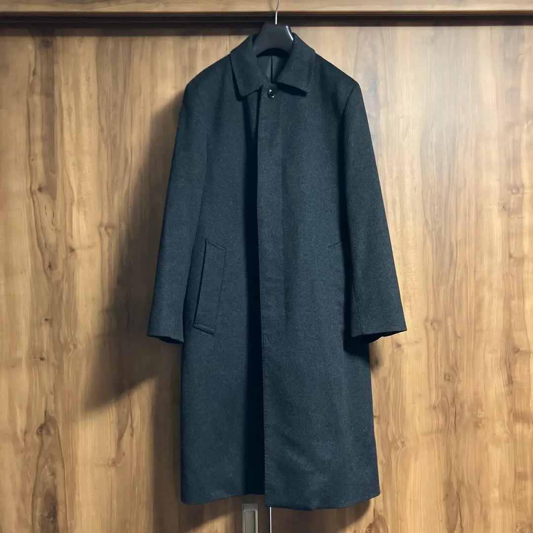 【美品】ミチコロンドンコシノ チェスターコート カシミヤ混 大きいサイズ 美品】ミチコロンドンコシノ チェスターコート カシミヤ混