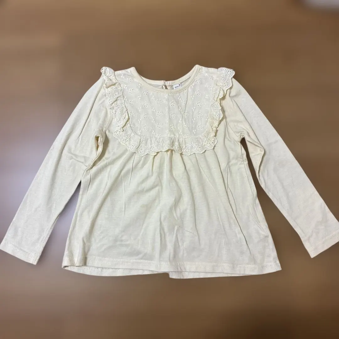 Thumbnail of apres les cours Long-Sleeved Cut and Sew with Frills, Size 120