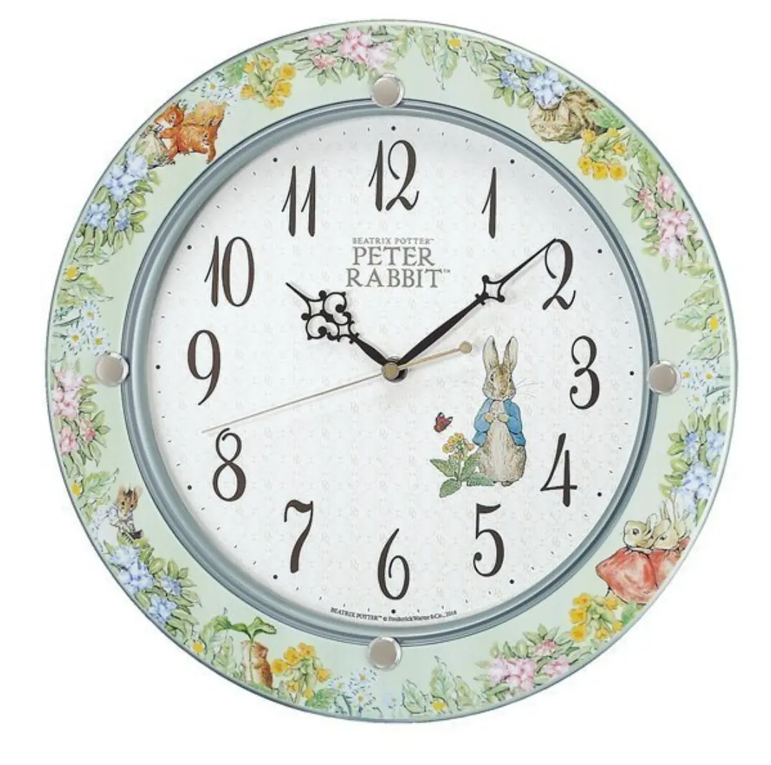 ピーターラビット　掛け時計　新品未使用品　SEIKO ⭐︎新品⭐︎セイコー⭐︎ピーターラビット⭐︎キッチン&バス