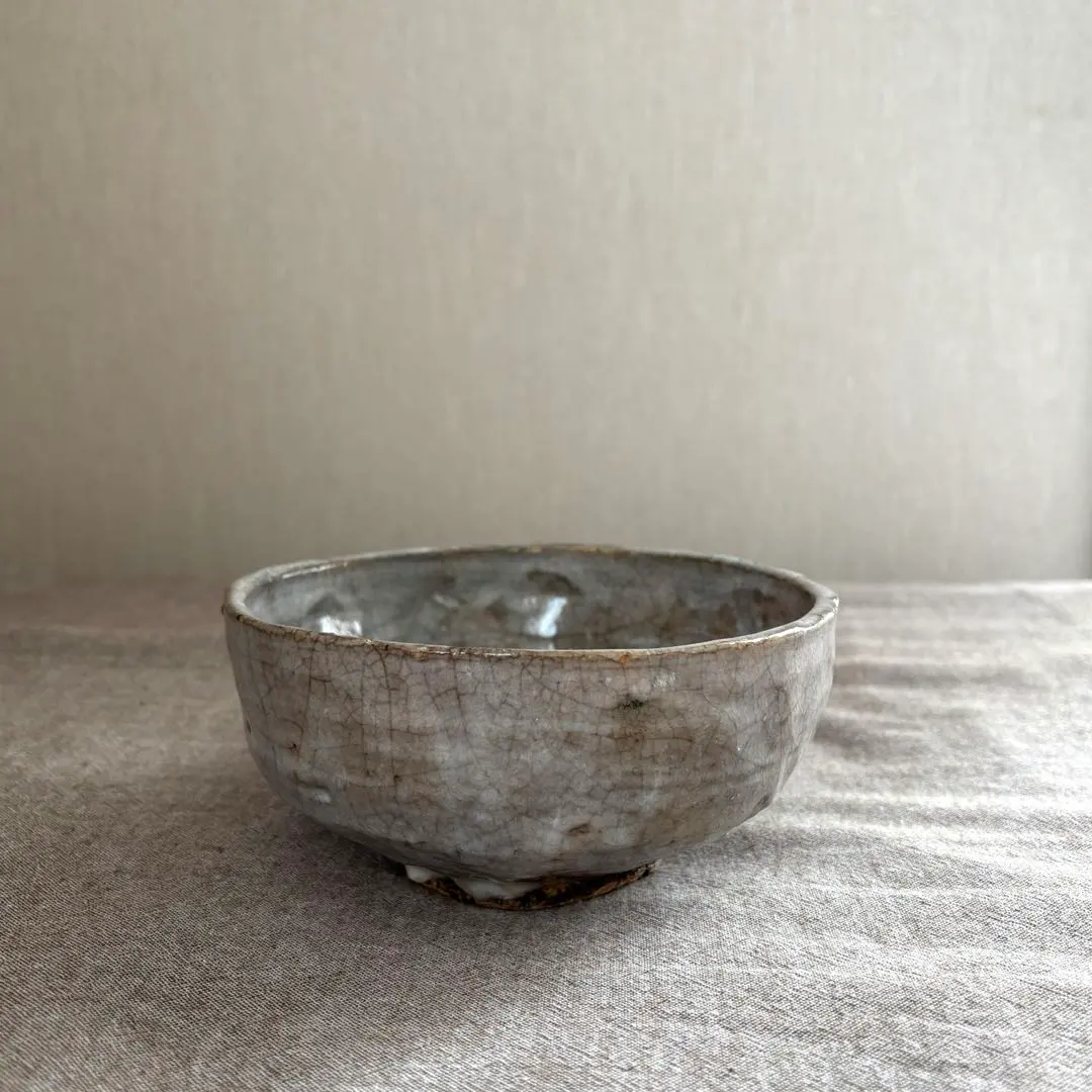 Thumbnail of Tea bowl, antique, crackle glaze, bowl