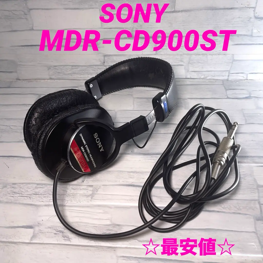 【ジャンク品】SONY モニターヘッドホン MDR-CD900ST SONY - 【SONY】 モニターヘッドホン MDR-CD900ST ジャンク品の