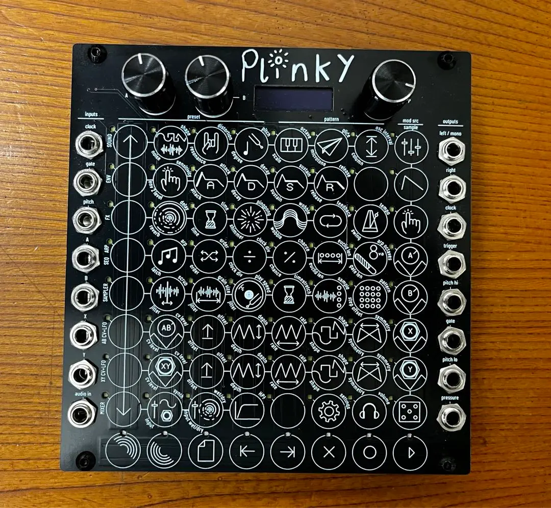 Plinky synth V3 ユーロラック タッチ式高機能シンセ　アンビエント Plinky synth V3 ユーロラック タッチ式高機能シンセアンビエント