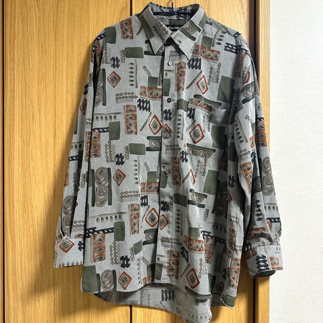 Thumbnail of Men's tops long sleeve shirts stylish