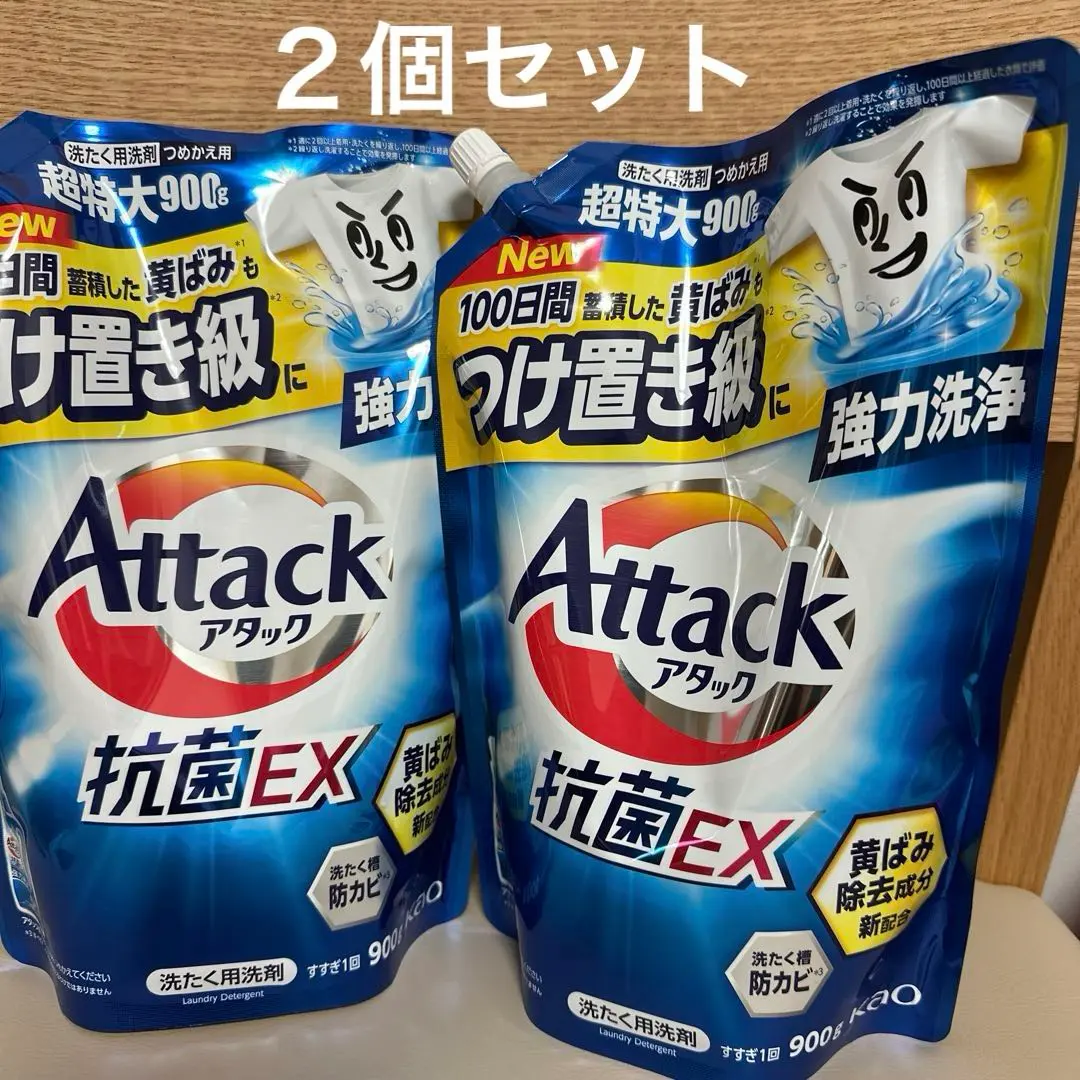 Thumbnail of Attack Antibacterial EX 900ml, Set of 2 - Powerful Cleaning, Like Soaking