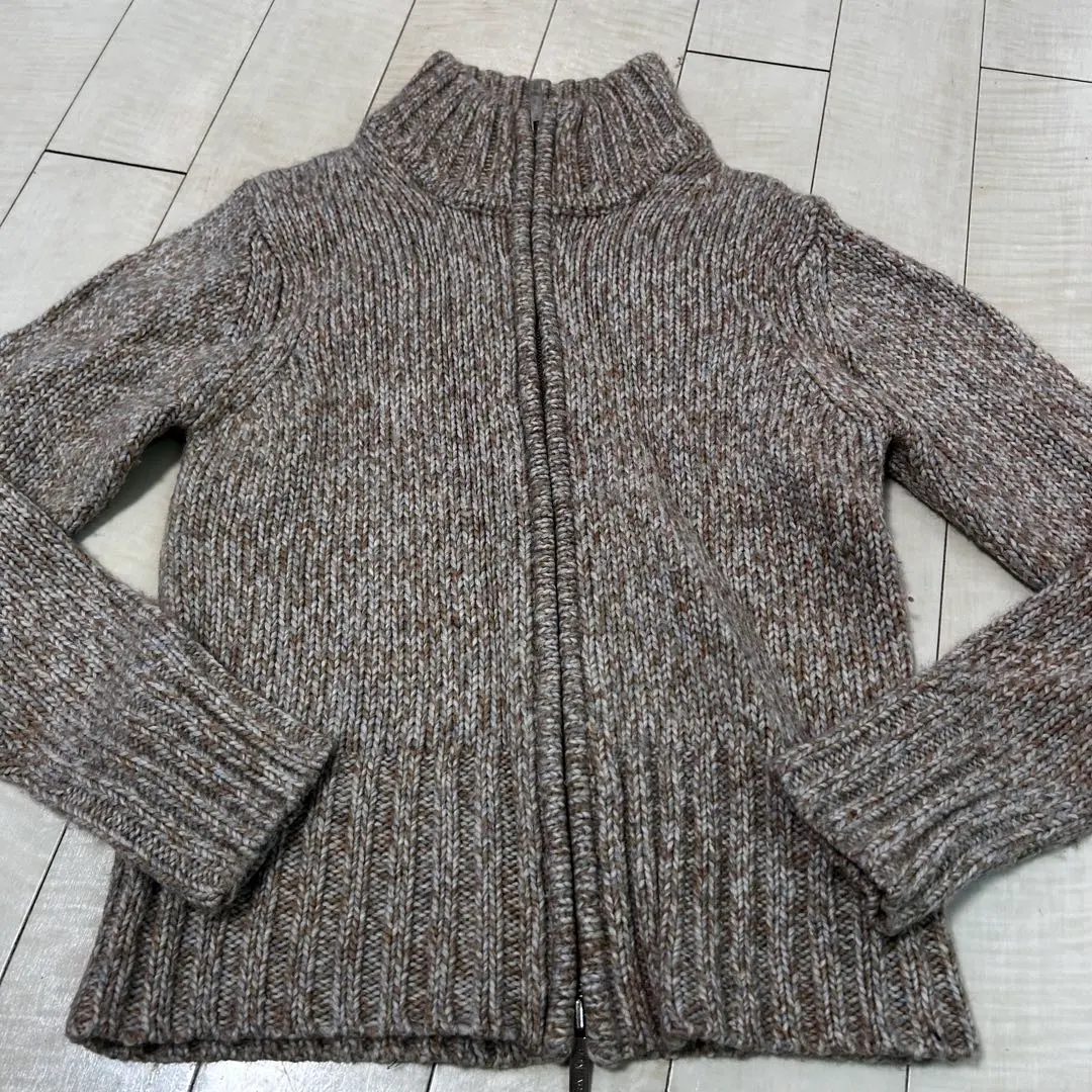 Thumbnail of Calvin Klein zip-up knit cardigan