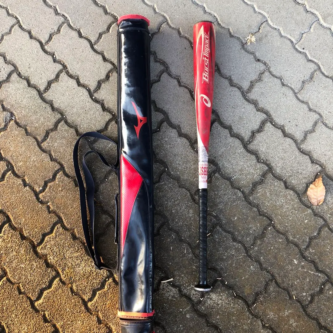少年野球バットBurst Impact 軟式バット バットケース付き ASICS 小学2〜6年生向け(125〜155cm) アシックス 野球 子供用