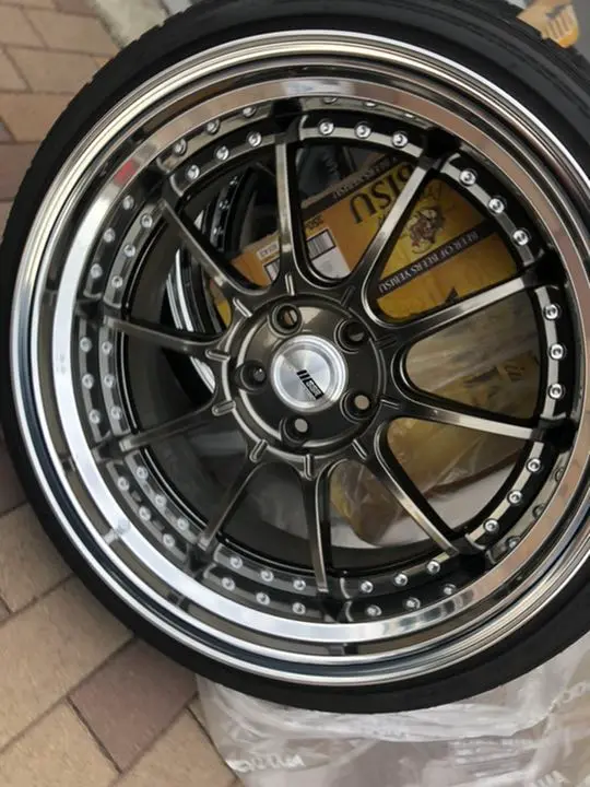 SP5/SP5R 18インチ ホイールセット　美品　GT-Rサイズ　深リム SSR プロフェッサー SP5 9.5-18 ホイール1本 Professor : タイヤ