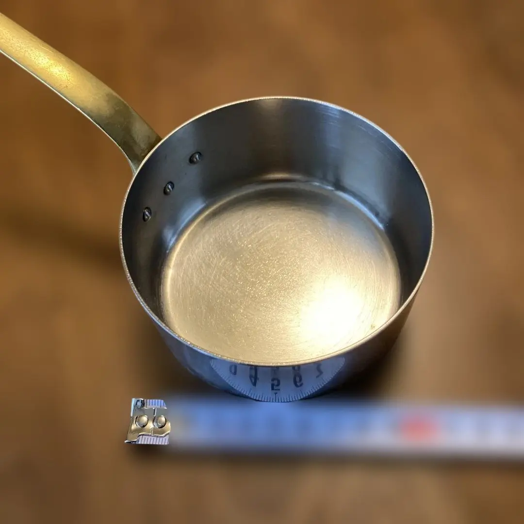 Thumbnail of Price reduced! Stainless steel saucepan, approximately 10cm