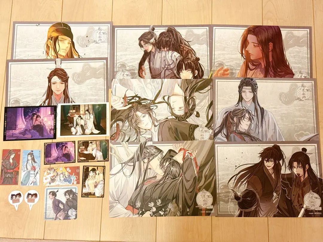 魔道祖師 公式茶屋 ランチョンマット キス まとめ売り 魔道祖師公式茶屋 THEキャラカフェ ランチョンマット 魏無羨&藍