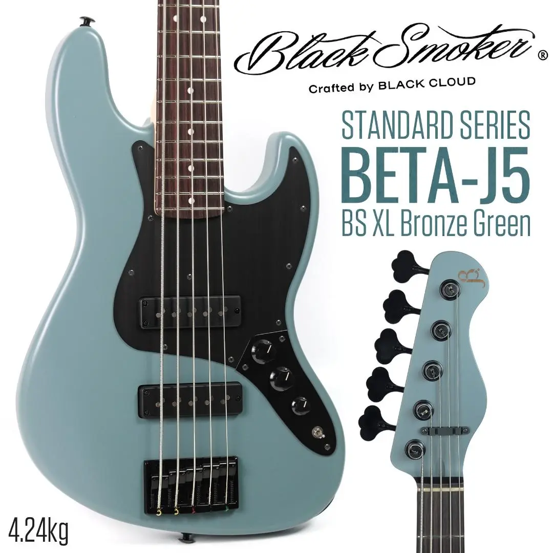 【最終値 8/24まで出品】Black Smoker TM BETA-P5 Black Smoker TM BETA-P5【国産5弦プレべ！】 ブラック