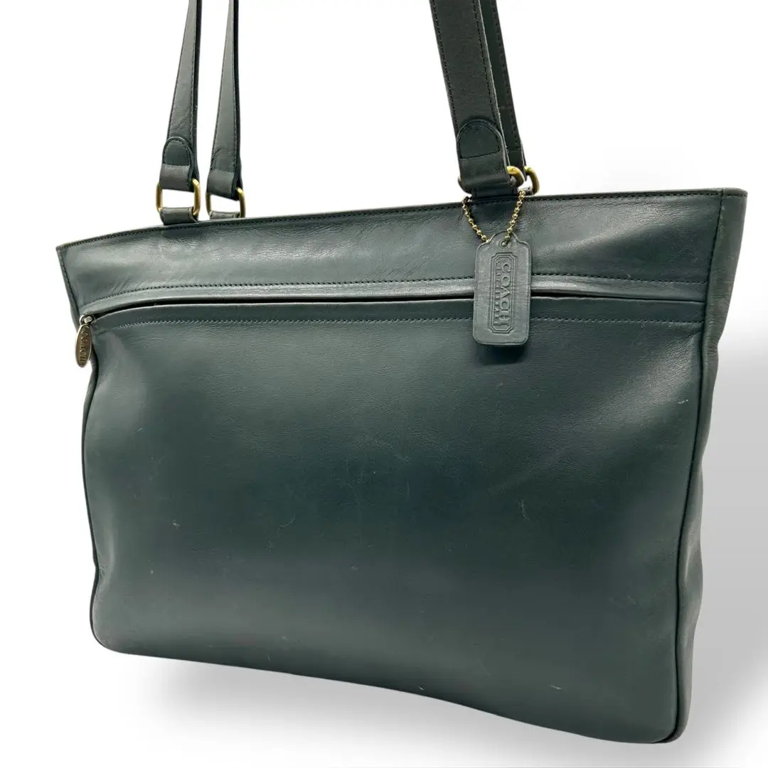 未使用✨COACH トート40 2way グリーン レザー COACH - COACH コーチ BLEEKER LEGACY BUSINESS TOTE ブリーカー