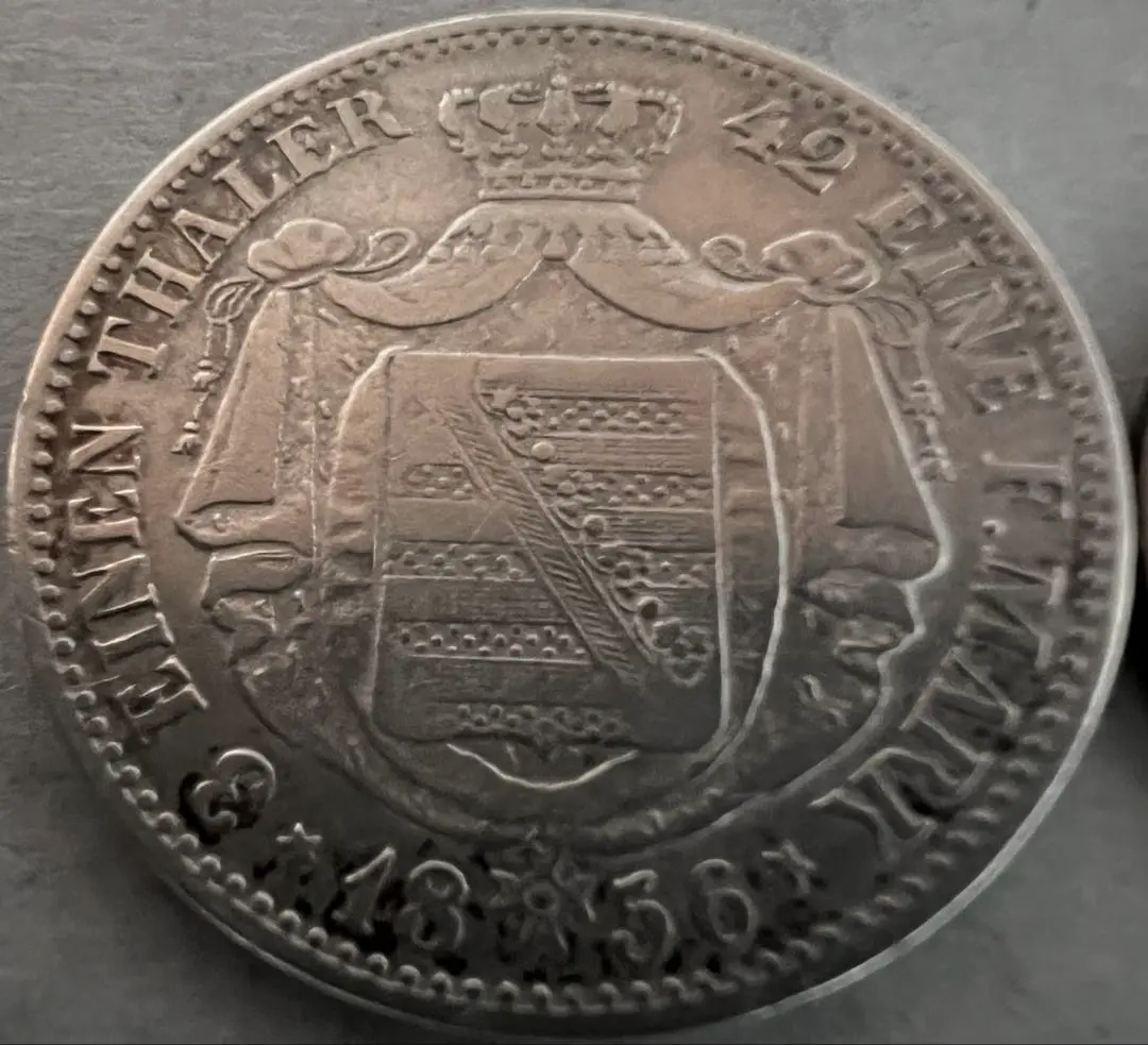 1816年A ドイツ　プロイセン王国1ターラー銀貨　フリードリッヒ3世 1861年ドイツ プロイセン王国 1ターラー銀貨 ヴィルヘルム1世