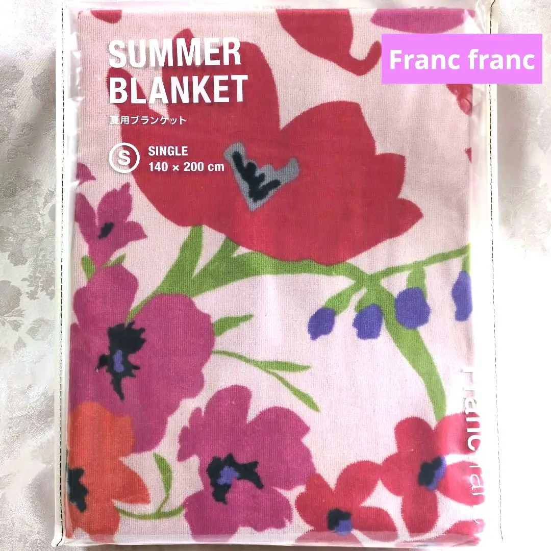 Francfranc フランフラン夏用ブランケットシングル 花柄140x200 2025年最新】サマーブランケット francfrancの人気アイテム