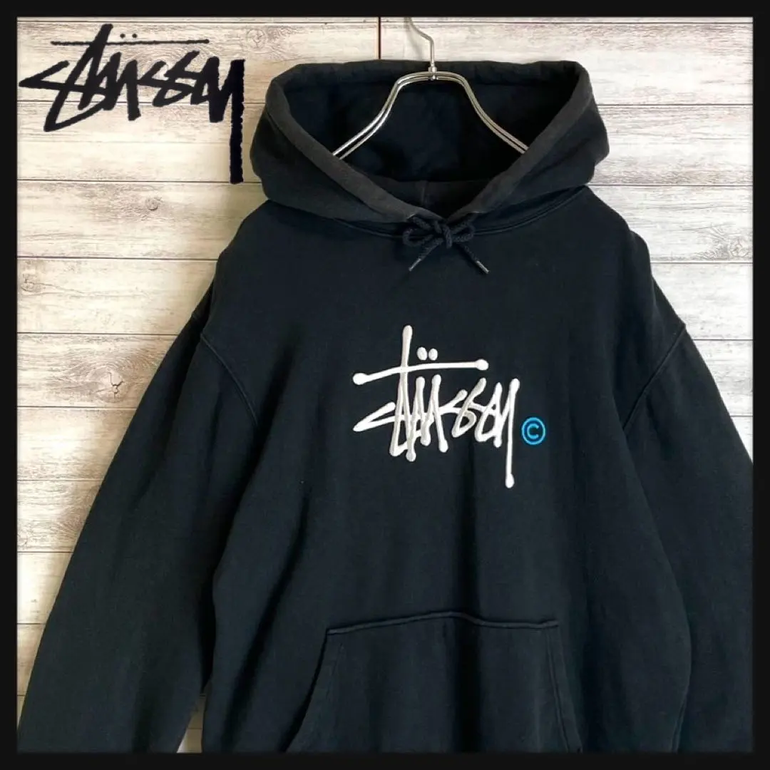 Thumbnail of Popular Classic Model: Stussy ⭐︎ Embroidered Center Logo Hoodie - Hard to Find