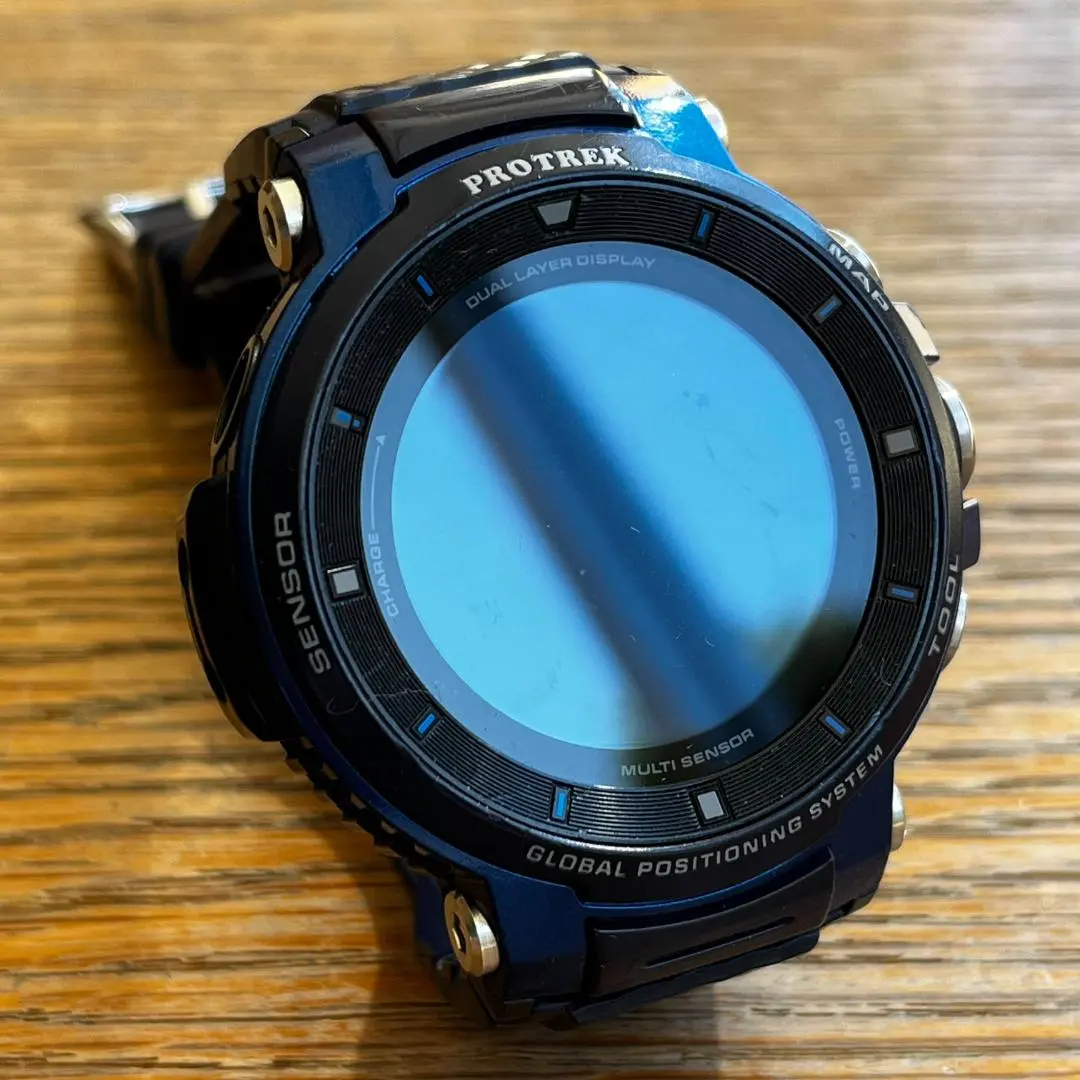【一時値下げ】（中古美品）CASIO PROTREK WSD-F30-BU 2025年最新】WSD-F30-BUの人気アイテム - メルカリ