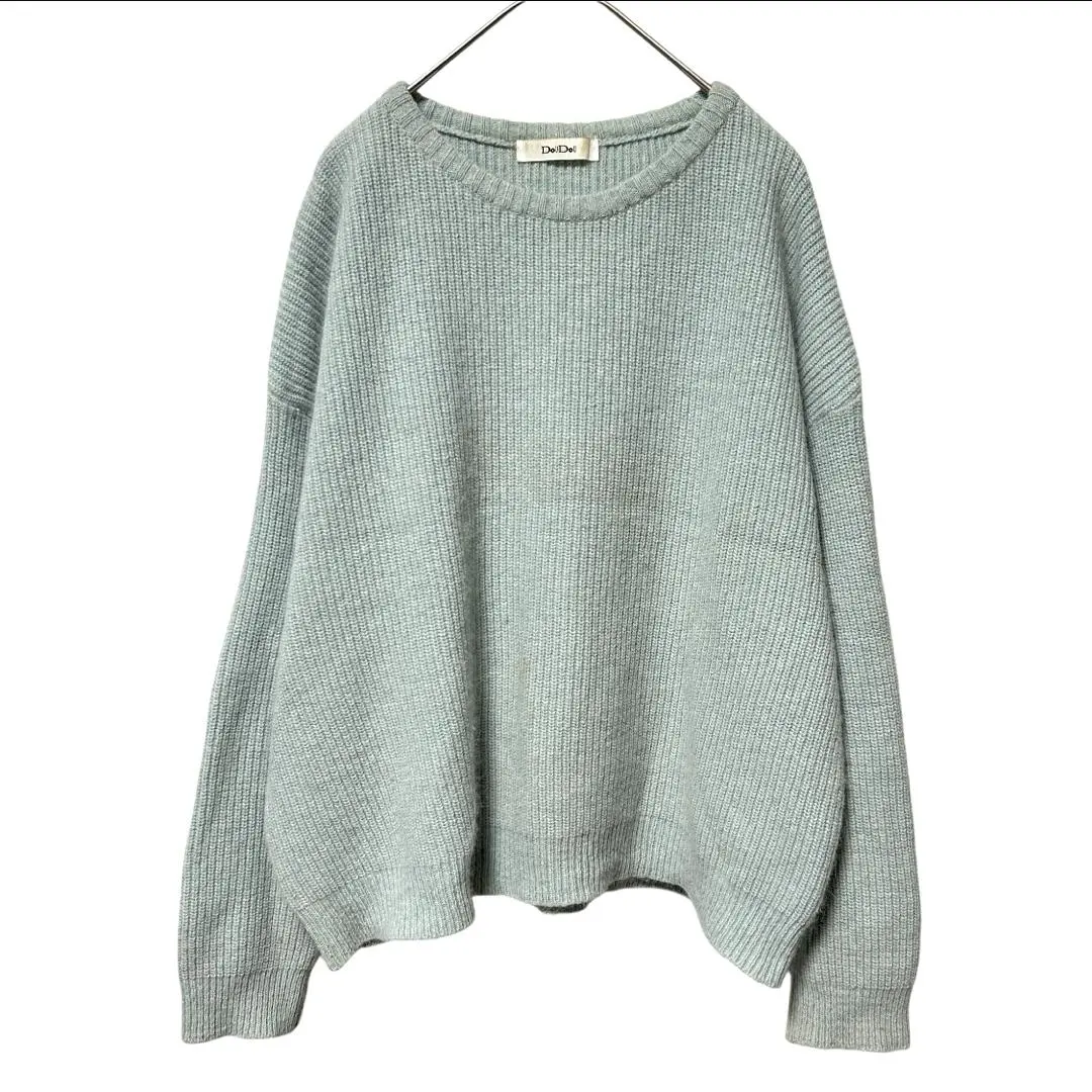 Thumbnail of Used Item★【DouDou】DouDou Long Sleeve Knit Angora U-Neck (F)