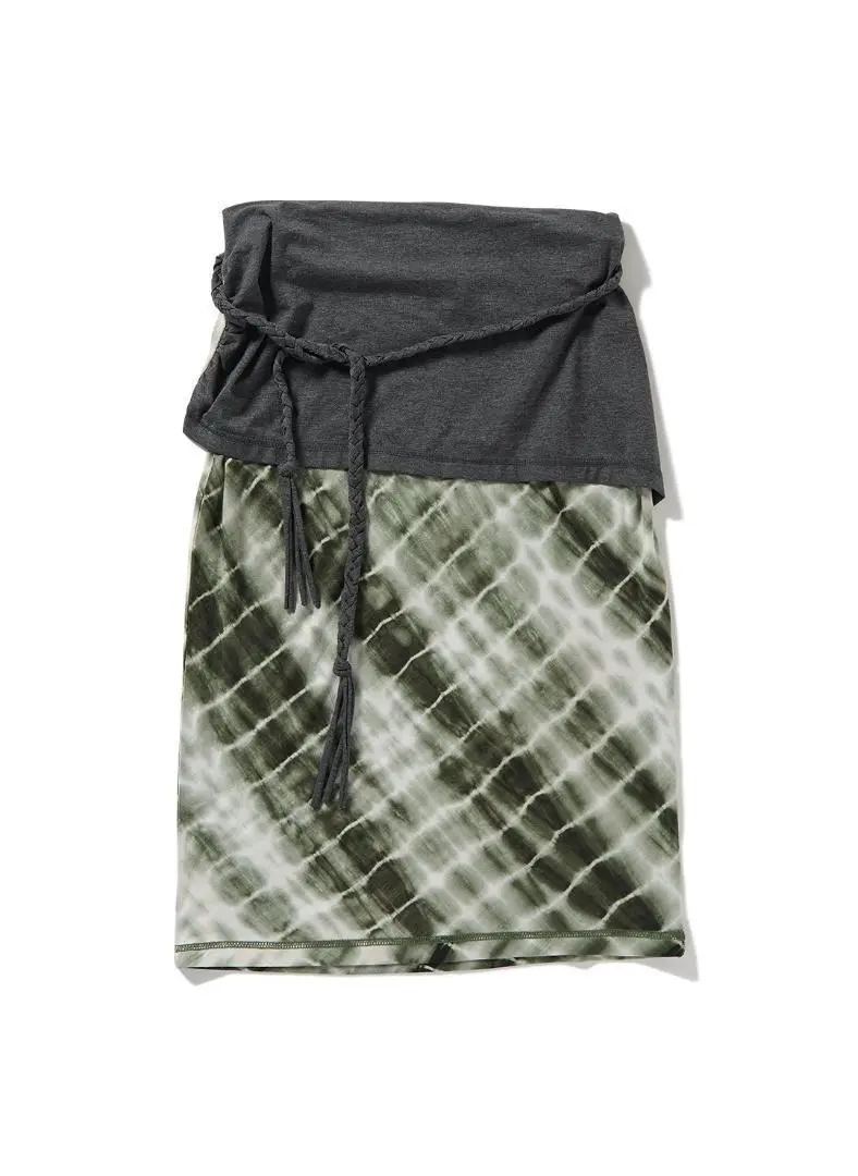 スカート PERVERZE Braid Belt Layered Skirt 25ss Braid Belt Layered Skirt/Brown｜PERVERZE | パーバーズの公式