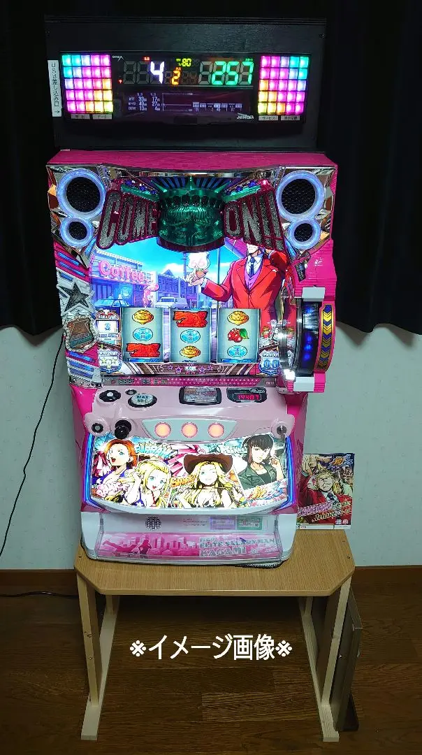㊻【完全オーダー仕様】テーブル流用のパチスロ実機1台を置く台★シンプルスタンド ㉗【完全オーダー仕様】テーブル流用のパチスロ実機を置く台