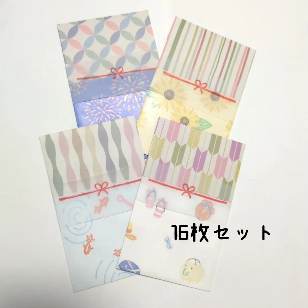 31. 祝儀袋 附帶紙帶 4款 16枚套裝 的縮圖