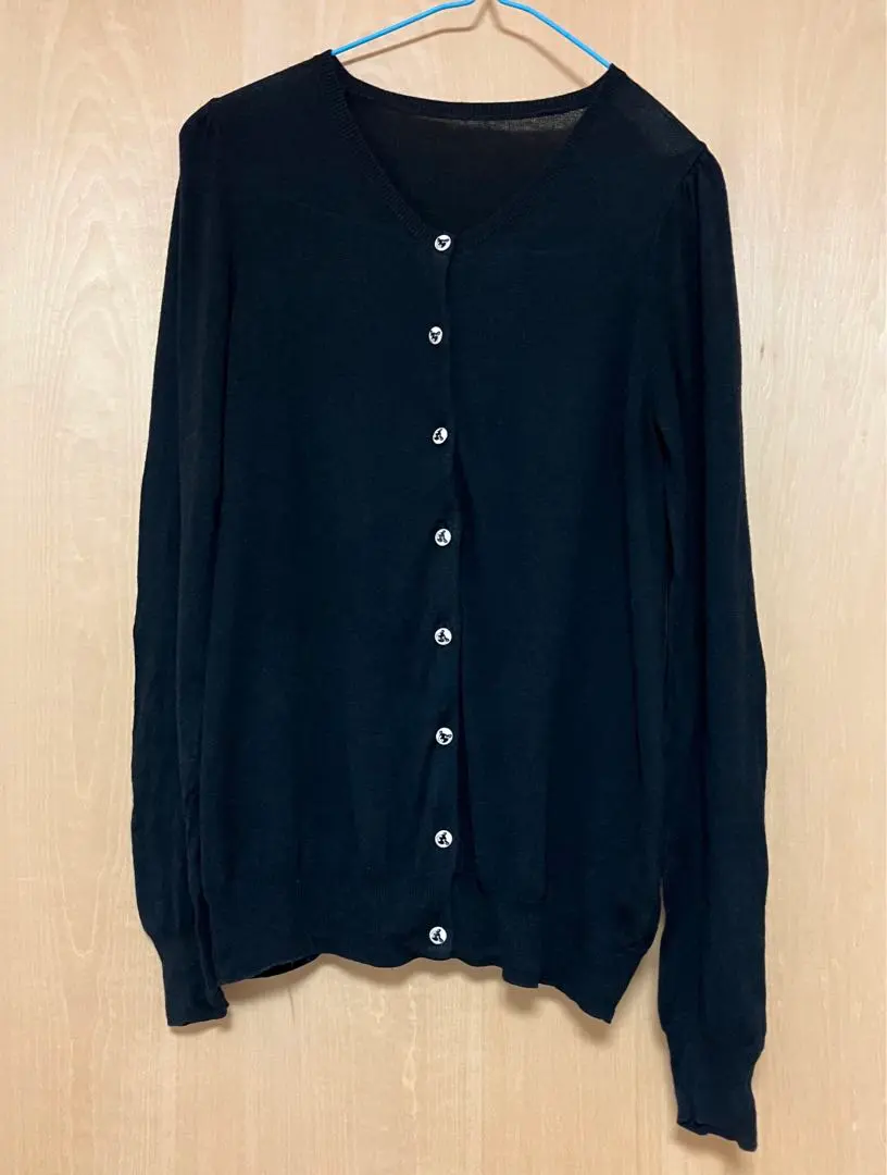 Thumbnail of Franche Lippee Long Sleeve Cardigan Black Bambi Buttons