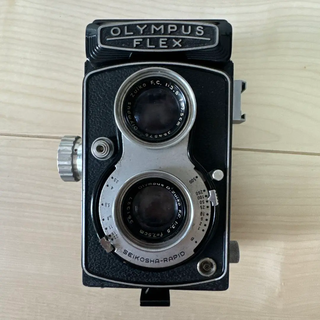 完動品 OLYMPUS FLEX A 3.5 ii型 二眼レフ Olympus Flex A 3.5 II - Information about features and films
