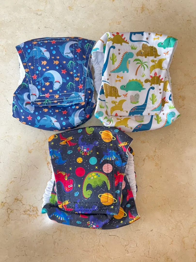 Thumbnail of Dog Diapers, Super Absorbent, Cloth Diapers, Manner Wear, Manner Diapers, Size M, Set of 3