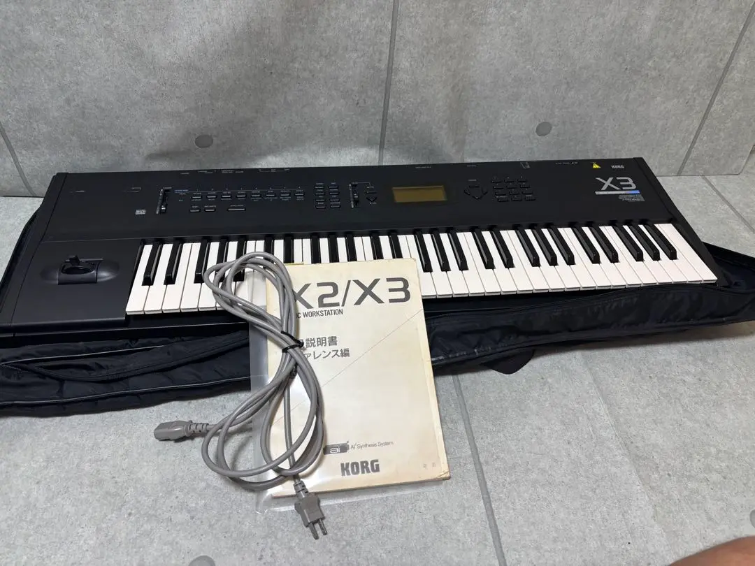 【美品】動作確認済み　KORG X3 シンセサイザー 送料無料】KORG X3 MUSIC WORKSTATION シンセサイザー - メルカリ