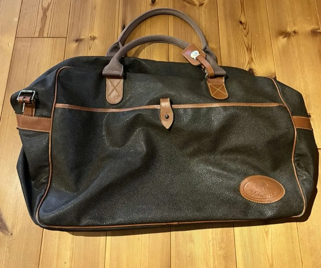 MULBERRY ブラック ヘビーグレイン シティ ボストンバッグ 2025年最新】Mulberry ボストンバッグ・旅行用バッグの人気