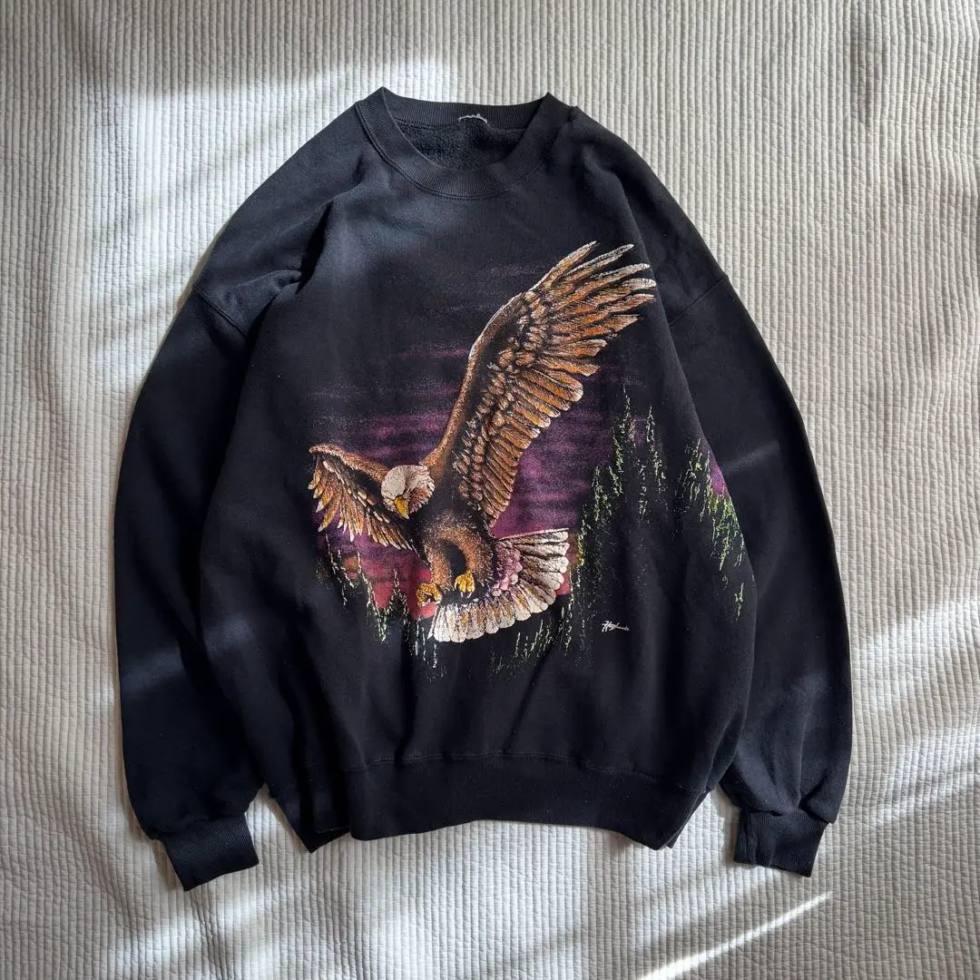 Thumbnail of Used sweatshirt, Wash. eagle print, vintage sweat, puff print
