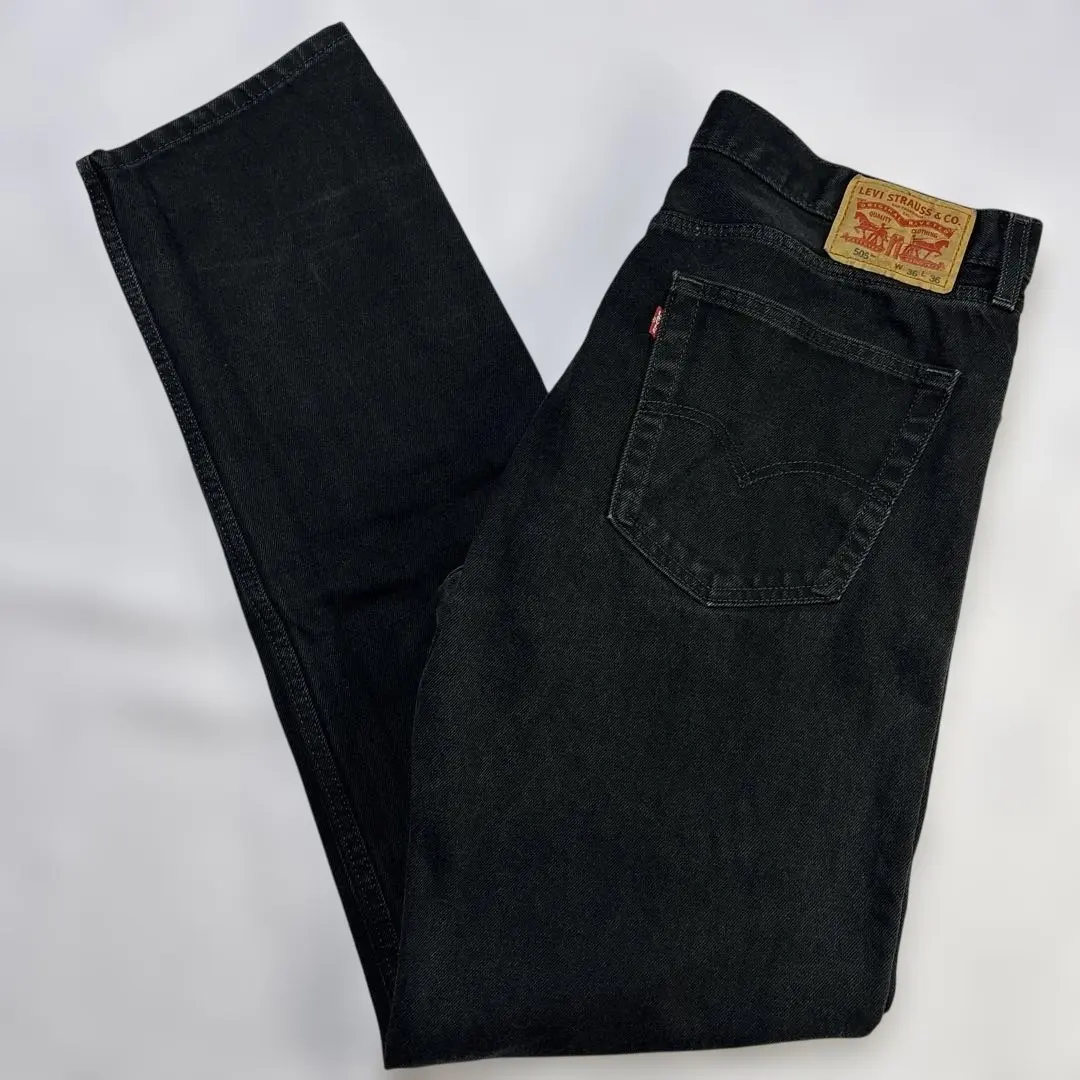 Thumbnail of Levi's 505 Black Straight Denim W36 L36 Waist 93cm