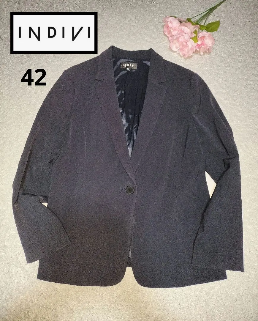 Thumbnail of INDIVI Tailored Jacket 42 Made in Japan Plus Size
