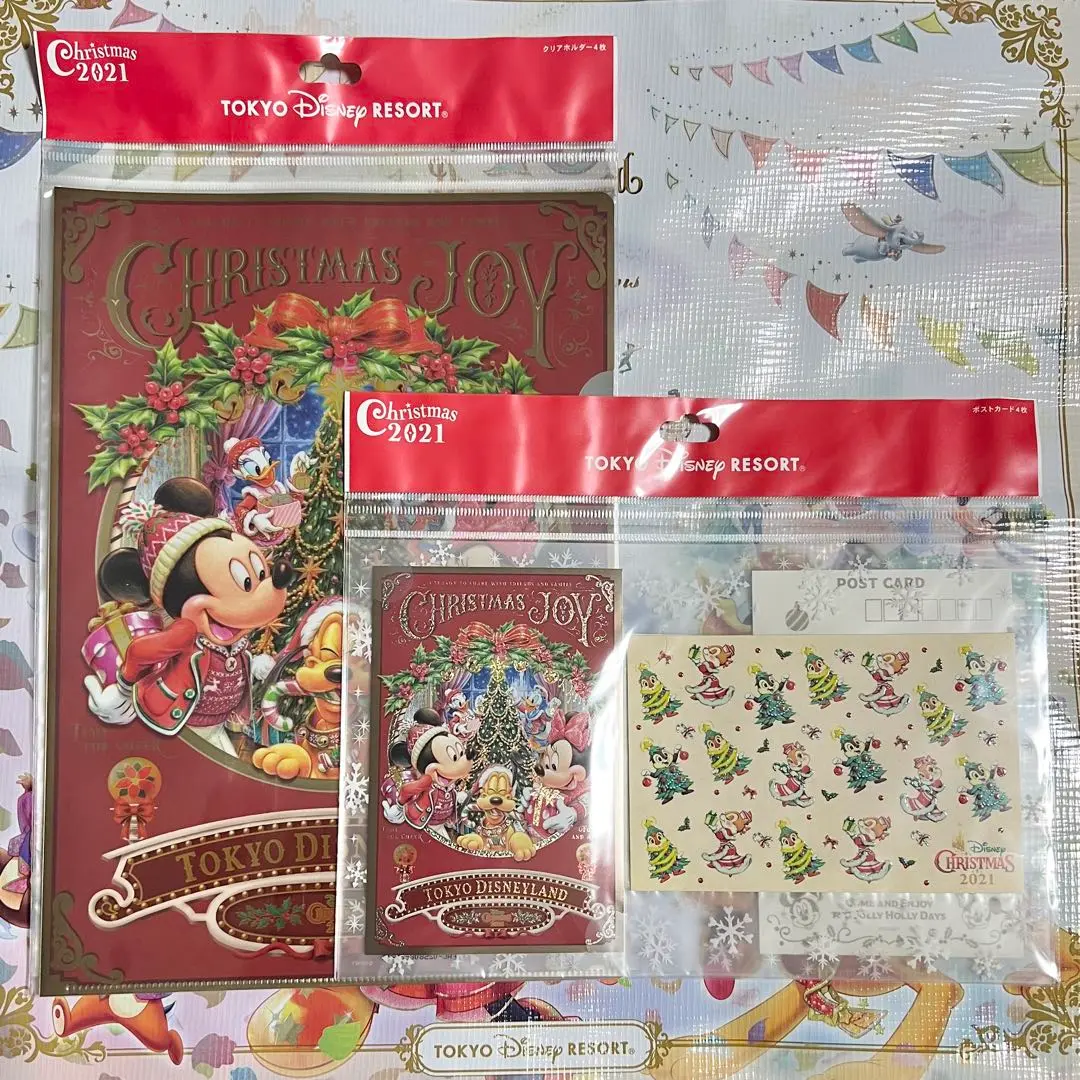 ディズニー2021クリスマスボールペンセット 、クリアホルダー、ポストカード 公式】ポストカード＆クリアホルダー｜おすすめグッズ | 東京
