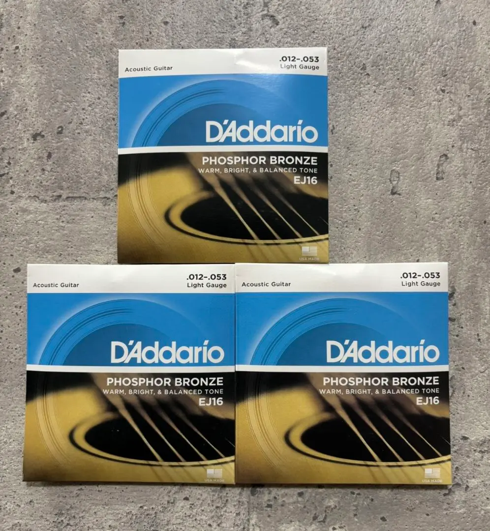 D'Addario EJ16 木吉他弦 3包 的縮圖