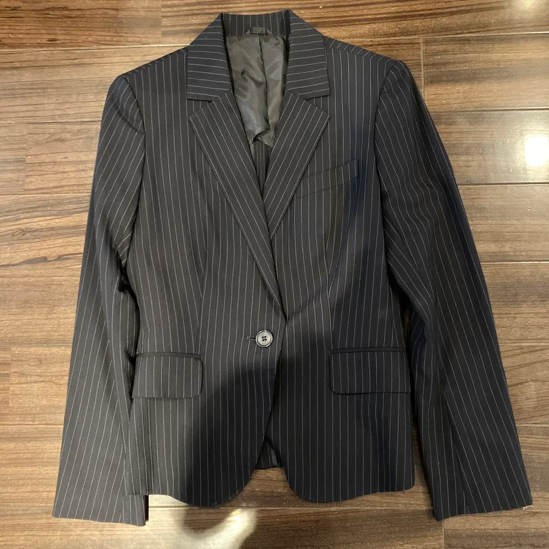 Thumbnail of THE SUIT COMPANY Striped Jacket Black M size