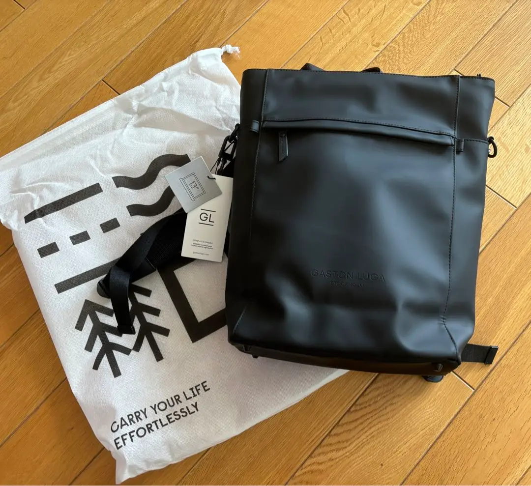 新品未使用　ガストンルーガ トーテ ブラック Tåte-バックパックとしてもショルダートートとしても使用できる